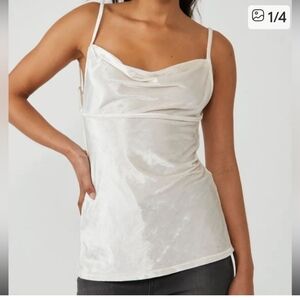 Free People Intimately All Night Velvet Tunic Tank Top NEW!